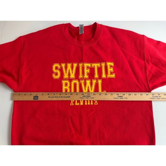 Swiftie Bowl Super Bowl Taylor Kansas City Chiefs Crewneck Sweatshirt Large - Picture 6 of 10
